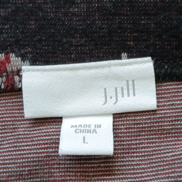 J. Jill Black and Red Floral Mini Skirt - Picture 2 of 5